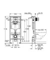 Grohe Solido Arena zestaw instalacyjny do wc podwieszanego 3w1 chrom h 1,13 m 38981000 opis techniczny