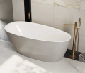 Excellent Olia 2.0 biały połysk - cappuccino mat wanna 160x75 cm wolnostojąca WAEX.OLI2.16WHCAM