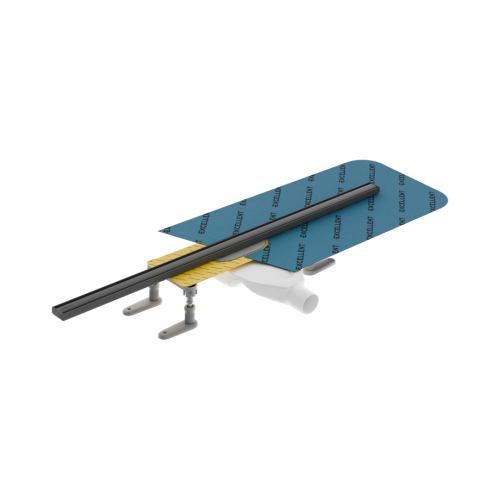 Excellent Stilio Slim czarny soft baza z syfonem