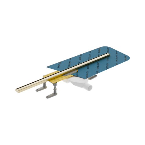 Excellent Stilio Slim złoty szczotkowany baza z syfonem