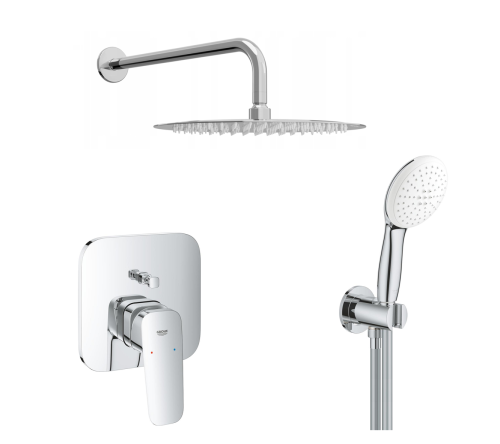 GROHE Cubeo podtynkowy zestaw prysznicowy z deszczownicą okrągłą rączka Tempesta 110 chrom 1017780000