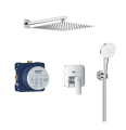 GROHE Cubeo Rapido SmartBox podtynkowy zestaw prysznicowy z deszczownicą Kwadrat rączka Tempesta 110 Cube chrom + 3560000 + 1053360000