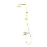 Emporia FLY kolumna natryskowa termostatyczna 3-f z zestawem natryskowym, deszczownicą Ø250 mm i wylewką wannową , kolor złoty połysk