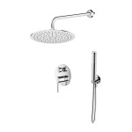 Emporia FLY bateria prysznicowa podtynkowa 2 funkcyjna z deszczownicą okrągłą 25 cm , kolor chrom