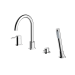 Emporia FLY bateria wannowa 4-otoworwa z zestawem prysznicowym , kolor chrom