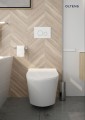 Oltens SmartFrisk miska WC wisząca myjąca z powłoką SmartClean z deską biała 42038000