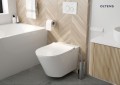 Oltens SmartFrisk miska WC wisząca myjąca z powłoką SmartClean z deską biała 42038000