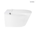 Oltens SmartFrisk miska WC wisząca myjąca z powłoką SmartClean z deską biała 42038000