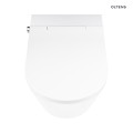 Oltens SmartFrisk miska WC wisząca myjąca z powłoką SmartClean z deską biała 42038000
