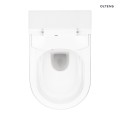 Oltens SmartFrisk miska WC wisząca myjąca z powłoką SmartClean z deską biała 42038000