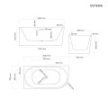 Oltens Delva wanna wolnostojąca 150x75 cm narożna lewa biała 11007000 opis techniczny