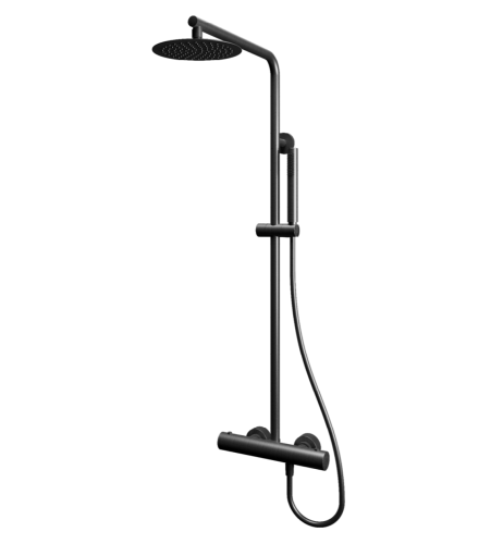 Emporia ORI kolumna prysznicowa bateria termostatyczna 2-funkcyjna gun metal 0401201BN