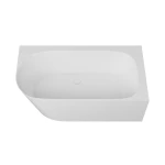 Emporia NUVIO wanna wolnostojąca narożna prawa 158 x 85 cm z konglomeratu , kolor biały