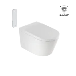Excellent Montana miska WC z funkcją bidetu z systemem spłukiwania Spin 360 + pilot , kolor biały połysk