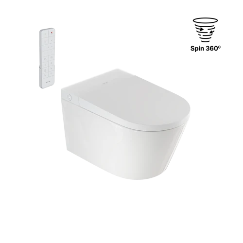 Excellent Montana miska WC z funkcją bidetu z systemem spłukiwania Spin 360 z pilotem kolor biały połysk CEEX.5024.595.D3.WH