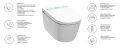 Emporia VELOA PRO Smart WC toaleta myjąca + pilot H8215250000001 biały połysk opis funkcji
