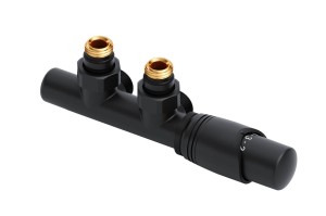 Excellent Volaro zawór grzejnikowy zintegrowany termostatyczny 50mm czarny prawy ! 