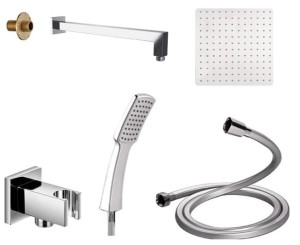Square Slim deszczwonica 20 + prysznic + przyłącz + wąż 