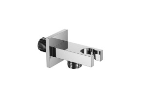 Przyłącze kątowe z mocowaniem słuchawki chrom