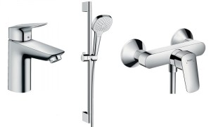 HANSGROHE Logis Set Select bateria do umywalki + prysznica + natrysk