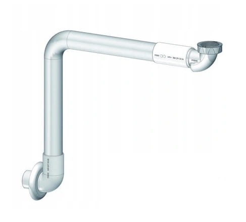 Syfon umywalkowy z rurą sztywną