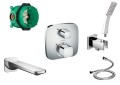 SET Hansgrohe Ecostat E+ Square + wylewka Keria