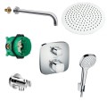 Hansgrohe Ecostat E + Select E + SET Oval deszczownica