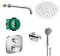 Hansgrohe Ecostat E + Ursa + SET Oval deszczownica