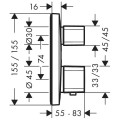 Ecostat E 15708000 Hansgrohe tech.