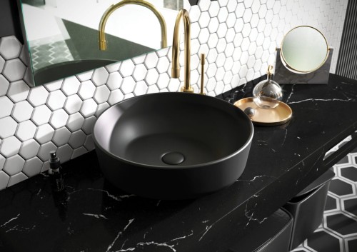 Elita konsola marquina black mat