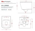 Artceram A16 Mini miska ASV005 tech.