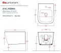 Artceram A16 Mni bidet ASB003 tech.
