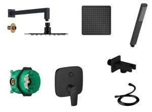 Hansgrohe Talis + iBox + deszczownica 30 + Logi CZARNY MAT !  