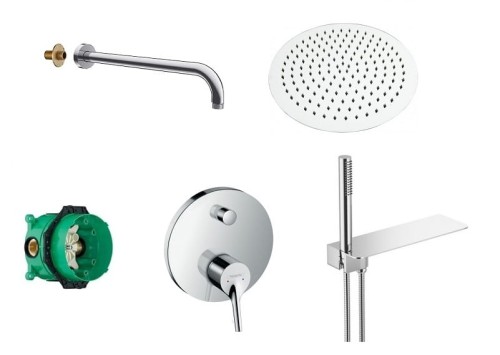 SET Hansgrohe Talis S + Clif + deszczownica Slim