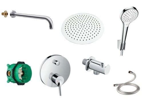 SET Hansgrohe Talis S + Croma Select S + deszczownica Slim