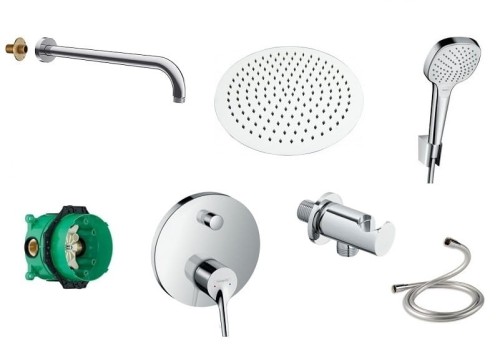 SET Hansgrohe Talis S - Croma Select E + deszczownica Slim