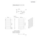 Oltens Benk grzejnik łazienkowy 91x50 cm biały tech.