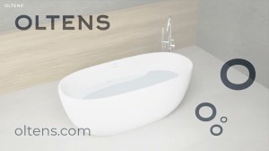 Oltens Daven wanna wolnostojąca 160x80 cm owalna akrylowa , kolor biały połysk 