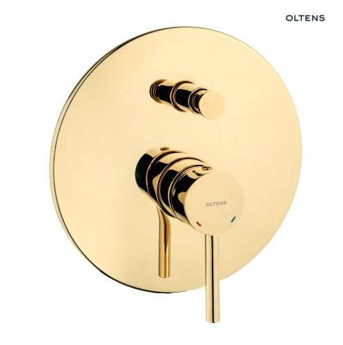 Oltens Molle bateria wannowo-prysznicowa podtynkowa złota