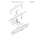 Oltens Langan odpływ liniowy 60 czarny mat tech.