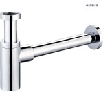 Oltens Hervik syfon umywalkowy mosiężny okrągły , kolor chrom 