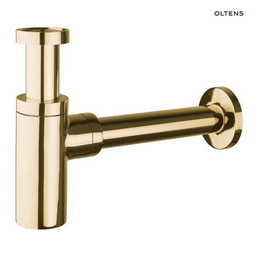 Oltens Hervik syfon umywalkowy butelkowy złoty połysk.jpg