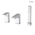 Oltens Gota bateria wannowo-prysznicowa kompletna 3-otworowa chrom
