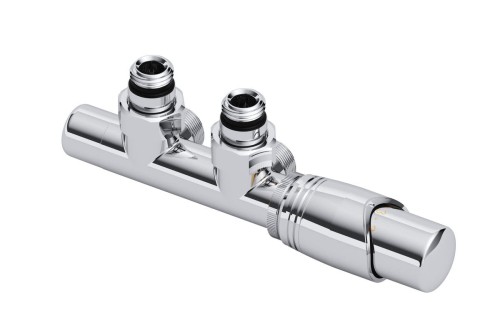 zawor grzejnikowy prawy chrom