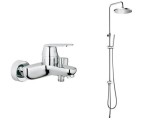 Grohe Eurosmart Cosmopolitan bateria wannowa + deszczownica
