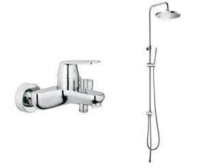Grohe Eurosmart Cosmopolitan bateria wannowa + deszczownica