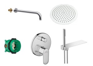 Hansgrohe Vernis Blend bateria + ibox + Clif + 30 Slim deszczownica  