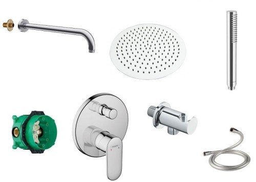 SET Hansgrohe Vernis B + Loka + deszczownica Slim