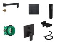 Hansgrohe Vernis Shape Set Black 20 Hydro + rączka Tor