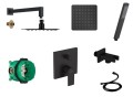 Hansgrohe Vernis S Set Black + rączka Logi